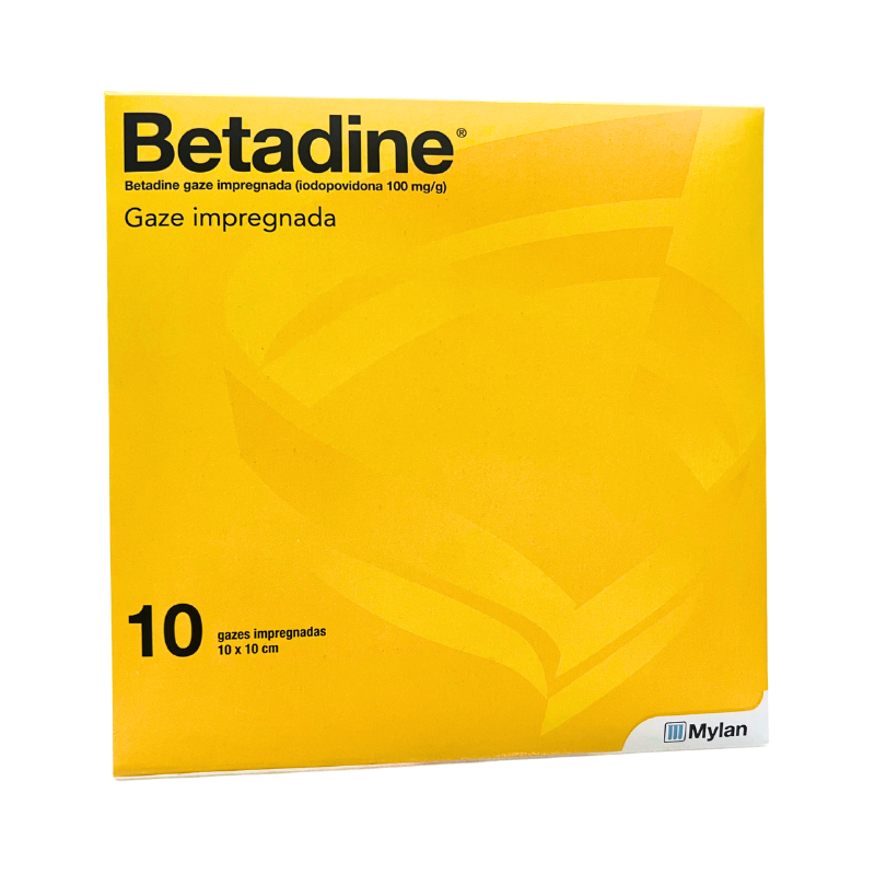 Betadine Gaze Imprégnée 10x10cm 10 unités