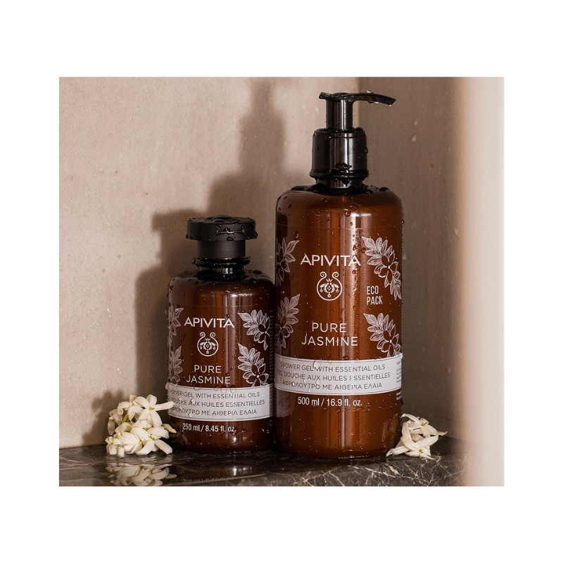 Apivita Pure Jasmine Gel de Banho Óleos Essenciais 500ml