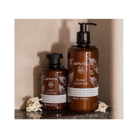 Apivita Pure Jasmine Shower Gel Essential Oils 500ml