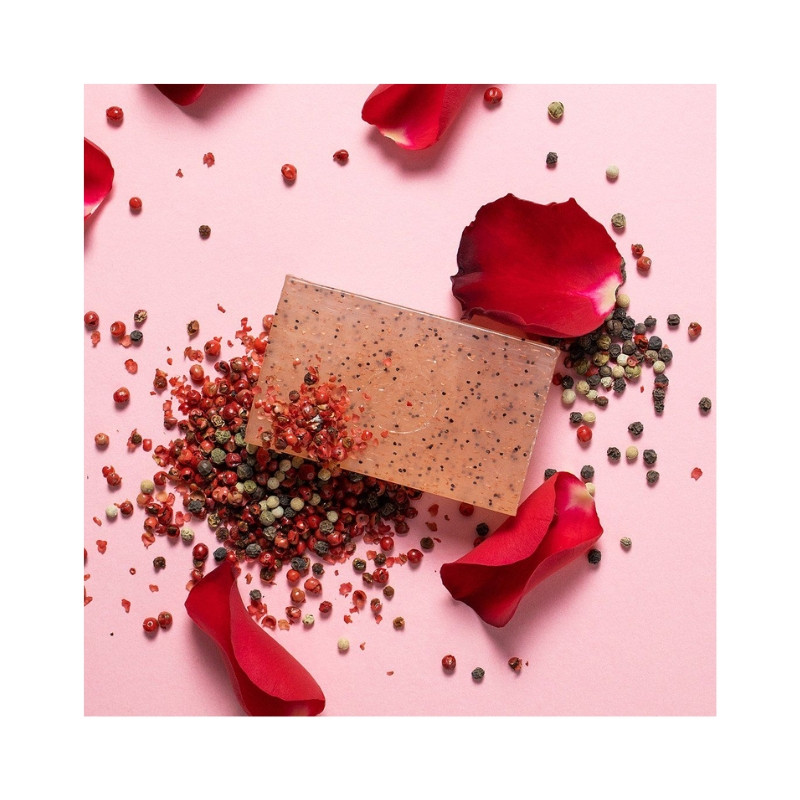 Apivita Jabón Natural Rosa y Pimienta Negra 125g