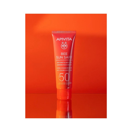 Apivita Bee Sun Safe Crème Defense Anti-Tache et Anti-Âge SPF50 50ml Apivita Bee Sun Safe Crème Defense Anti-Tache et Anti-Âge SPF50 50ml