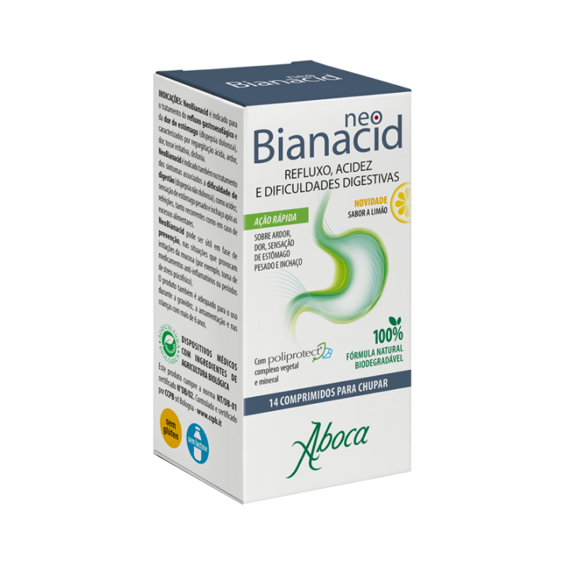 NeoBianacid Acidez e Refluxo Limão 14 comprimidos