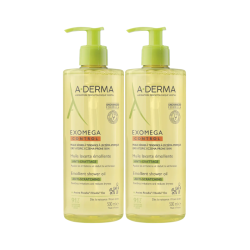 A-Derma Exomega Control Óleo de Duche Emoliente 2x500ml