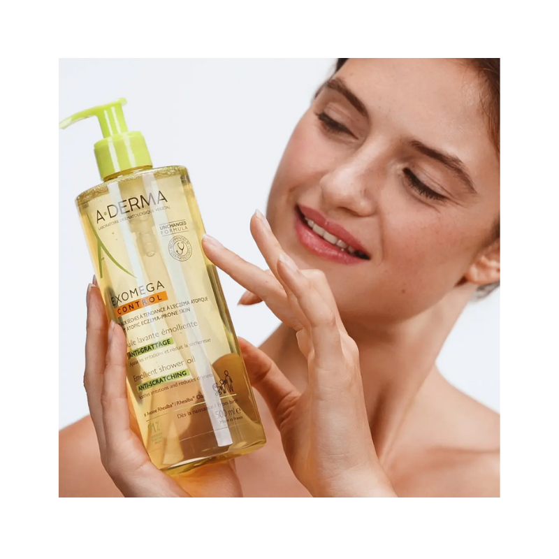 A-Derma Exomega Control Aceite Limpiador Emoliente 2x500ml