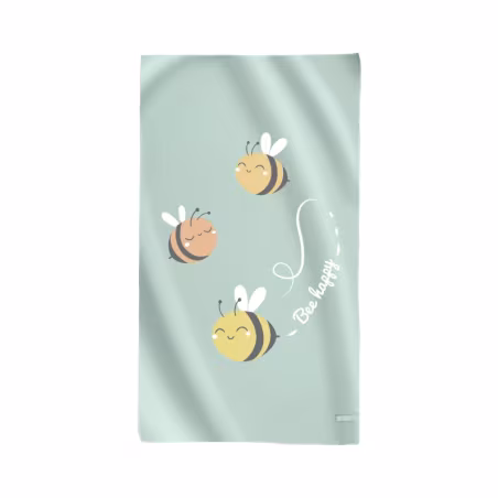 Saro Microfiber Towel Bee Happy