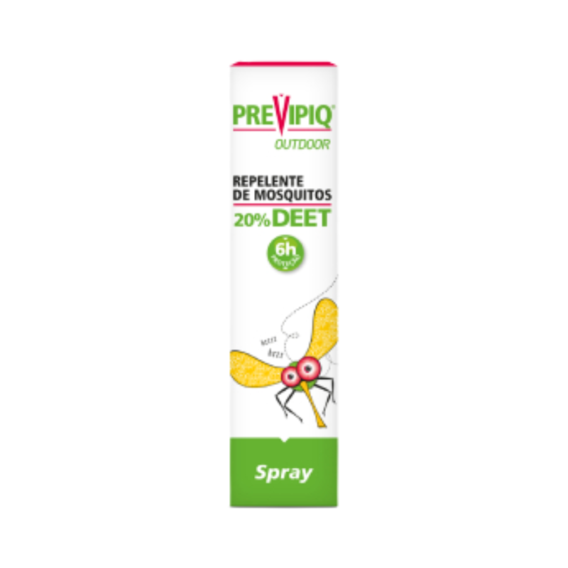 Previpiq Outdoor Répulsif Anti-Moustiques Spray 20% Deet 75ml