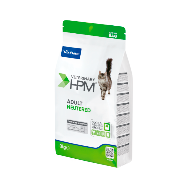 Virbac Veterinary HPM Adult Neutered Chat 3kg