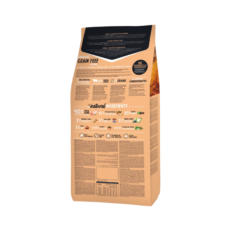 Ownat Grain Free Prime Dog Junior Lamb 12kg