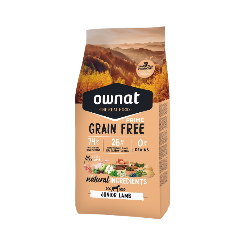 Ownat Grain Free Prime Perro Junior Lamb 12kg