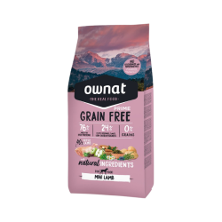 Ownat Grain Free Prime Cão Mini Adult Lamb 1kg