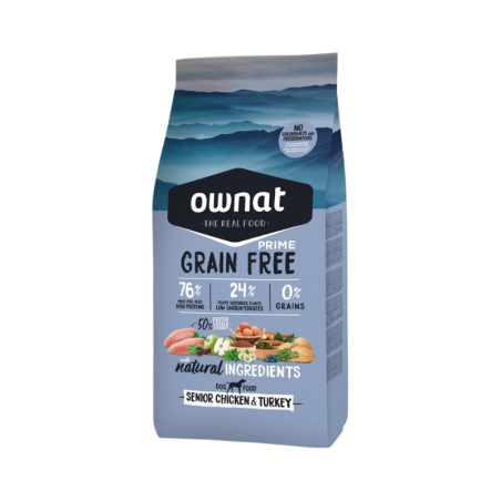 Ownat Grain Free Prime Chien Senior Chicken & Turkey 3kg