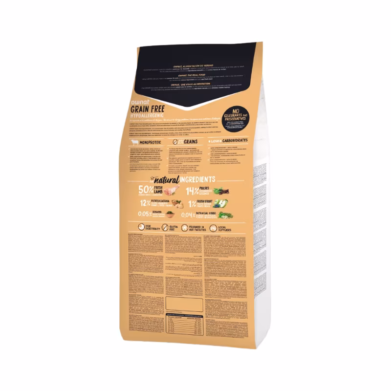 Ownat Grain Free Hypoallergenic Dog Lamb 3kg