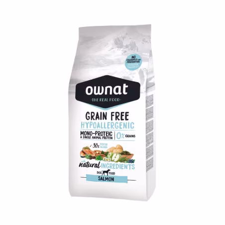 Ownat Grain Free Hypoallergenic Cão Salmon 3kg