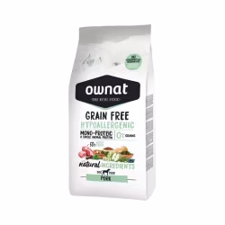 Ownat Grain Free Hypoallergenic Cão Pork 12kg