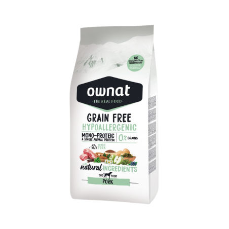 Ownat Grain Free Hypoallergenic Dog Pork 12kg