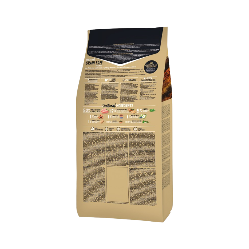 Ownat Grain Free Prime Cat Hair & Skin 3kg