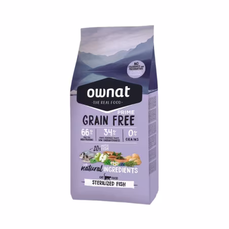 Ownat Grain Free Prime Chat Sterilized Fish 1kg