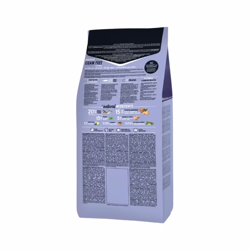 Ownat Grain Free Prime Cat Sterilized Fish 8kg