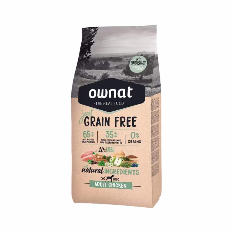 Ownat Just Grain Free Cão Adult Chicken 14kg