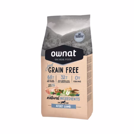 Ownat Just Grain Free Chien Adult Lamb 3kg
