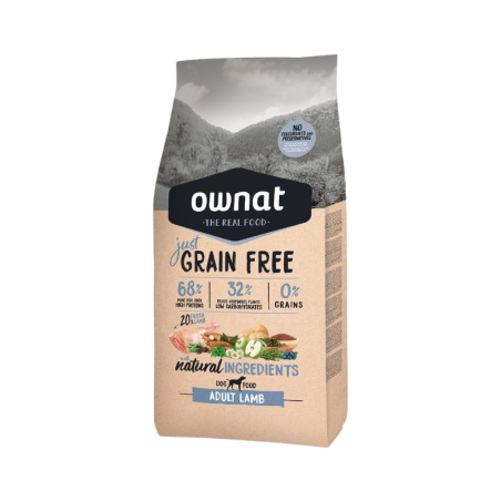 Ownat Just Grain Free Dog Adult Lamb 14kg