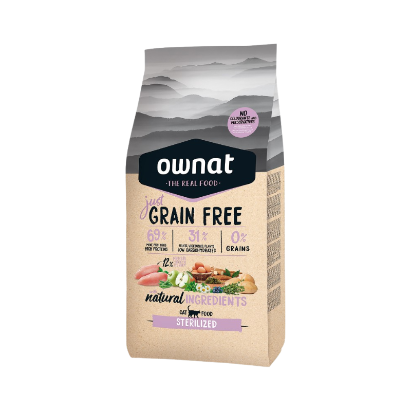 Ownat Just Grain Free Chat Sterilized 1kg