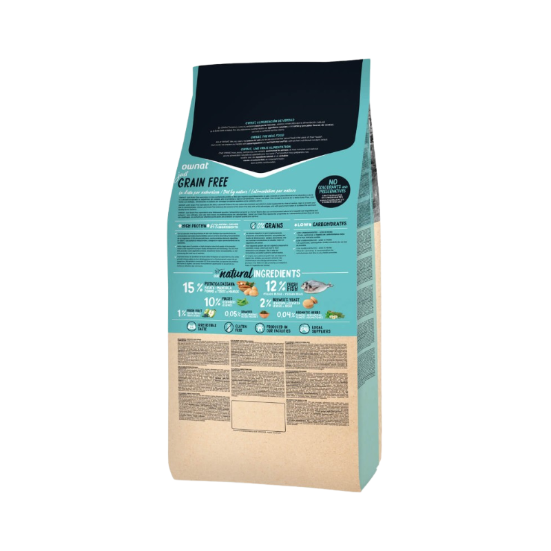 Ownat Just Grain Free Gato Sterilized Fish 1kg