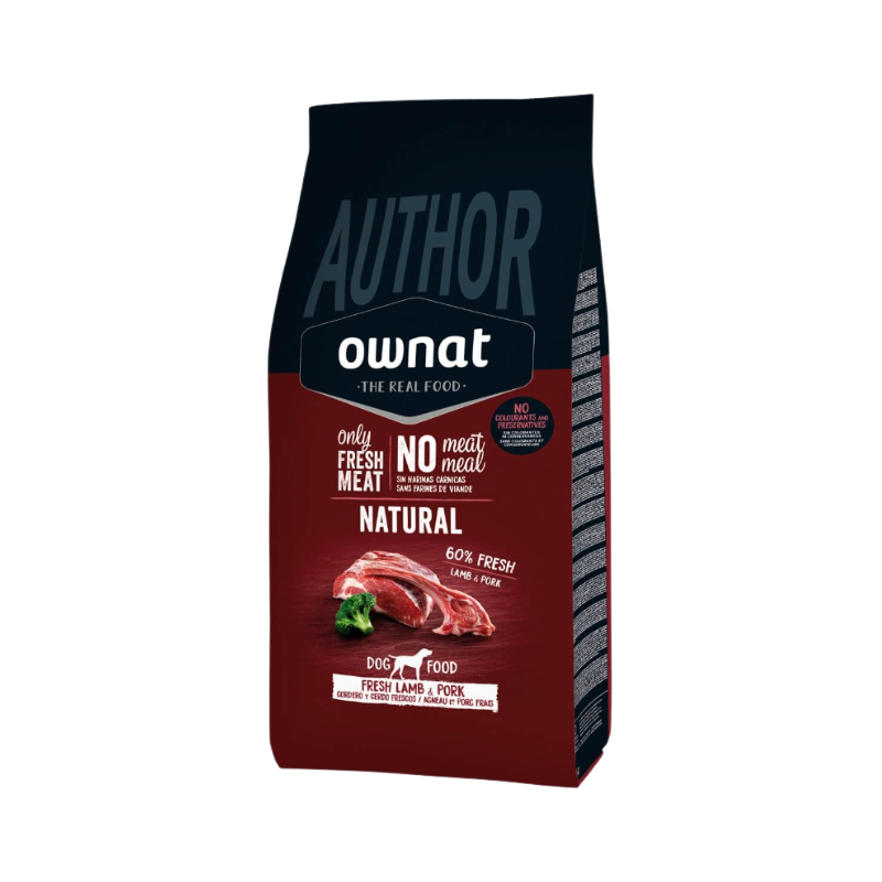 Ownat Author Chien Fresh Lamb & Pork 10kg