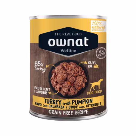 Ownat Wetline Dog Turkey with Pumpkin 12x395g