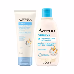 Aveeno Dermexa Creme + Gel de Banho Emoliente Pack