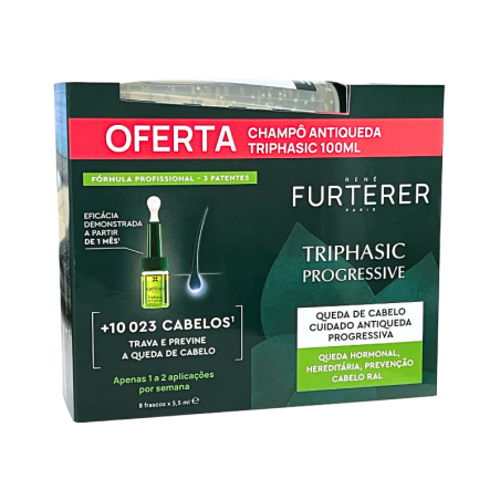 René Furterer Triphasic Progressive Antiqueda 8 ampolas René Furterer Triphasic Progressive Antiqueda 8 ampolas