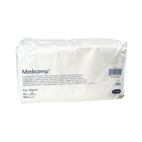 Medicomp Non-Sterile Non-Woven Compresses 10x20cm 100 units