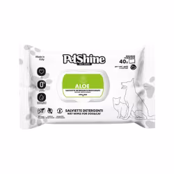 Petshine Toalhitas Aloé Vera 40 unidades