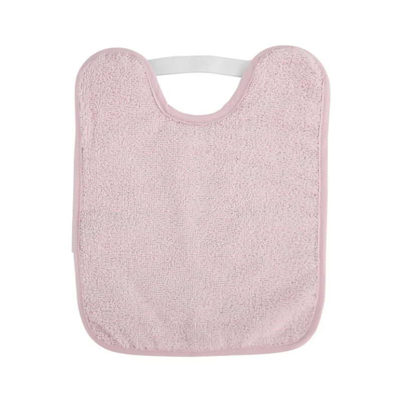 Saro Babete Felpudo com Elástico Rosa