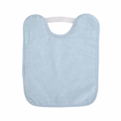Saro Babete Felpudo com Elástico Azul