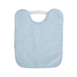 Saro Plush Bib with Elastic Blue