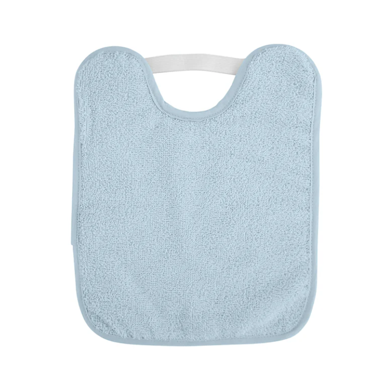 Saro Plush Bib with Elastic Blue