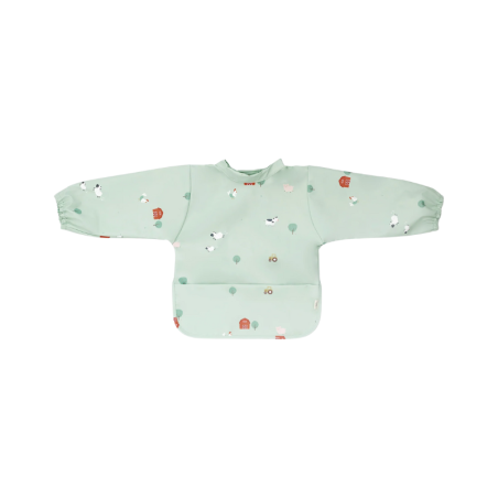 Saro Waterproof Bib with Sleeves Funny Farm