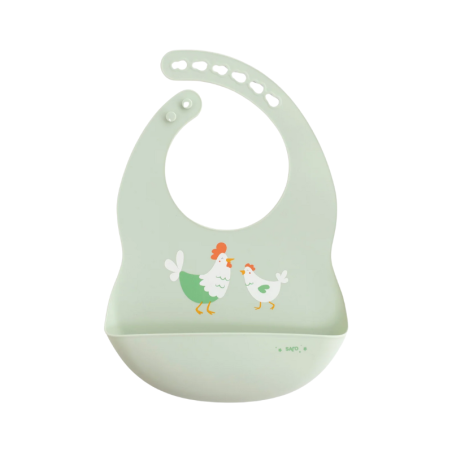Saro Silicone Bib Party Funny Farm
