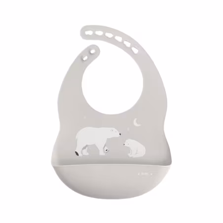 Saro Bavoir en Silicone Party Polaris Gris