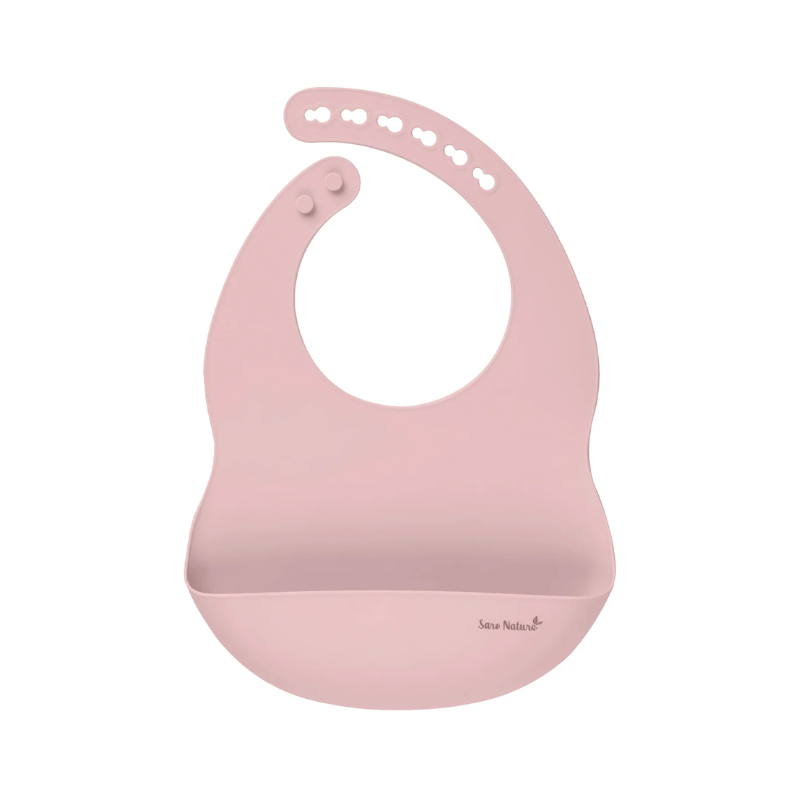Saro Babete de Silicone Rosa