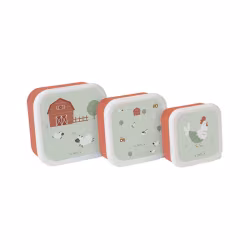 Saro Conjunto de 3 Lancheiras Funny Farm