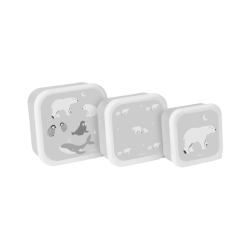 Saro Lot de 3 Boîtes à Lunch Polaris Gris