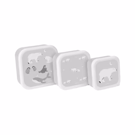Saro Lot de 3 Boîtes à Lunch Polaris Gris
