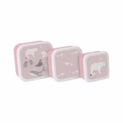 Saro Conjunto de 3 Lancheiras Polaris Rosa