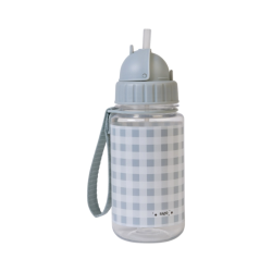 Saro Botella con Pajita y Colgador Vichy 450ml