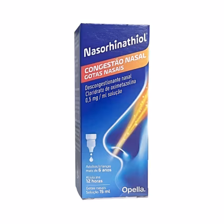 Nasorhinathiol 0,5mg/ml Nasal Drops 15ml