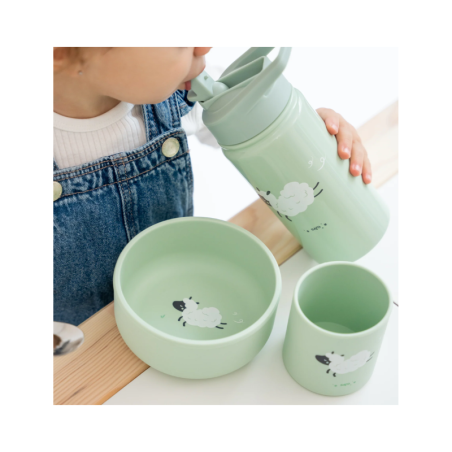 Saro Bouteille Isotherme avec Paille Funny Farm 350ml
