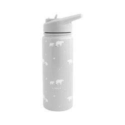 Saro Thermos Bottle with Straw Polaris Grey 500ml