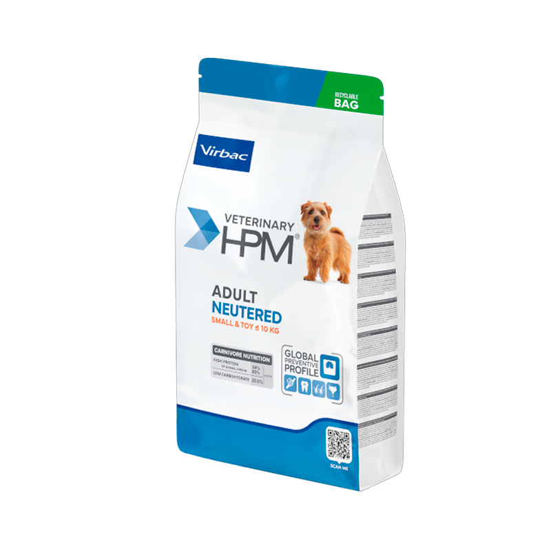 Virbac Veterinary HPM Adult Neutered Perro Small & Toy 7kg